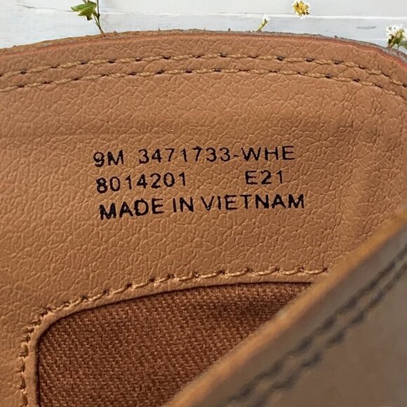 Frye Judith Double Zip Western Ankle Boot Brown Wheat Leather Size 9 Medium - Picture 3 of 13